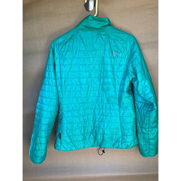 The North Face womens quilted insulated zip jacket green sz M puffer lightweight - Picture 7 of 7